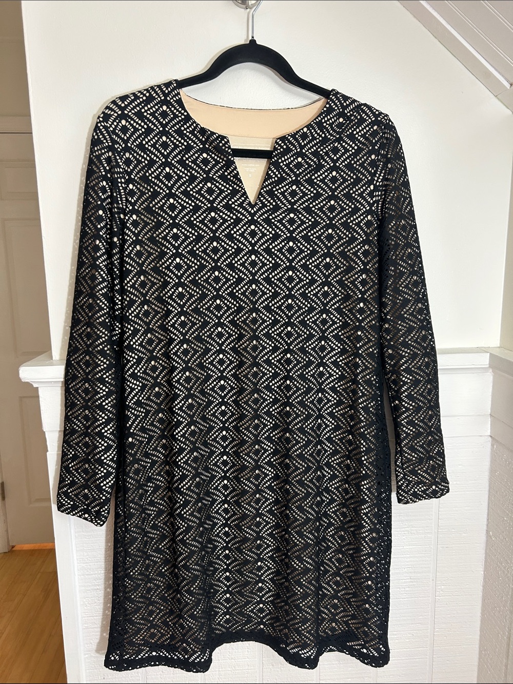 Coolibar Women’s Lausanne Crochet Tunic Dress UPF 50+ size Small